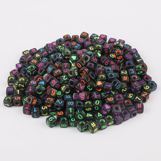 【A259】（NEW）Digital fluorescent acrylic bead