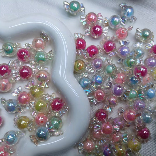 【A239】(NEW）Aurora Candy -High quality acrylic beads（pack on live)