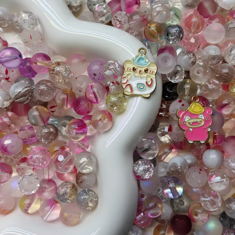 【A233】(NEW）Flamingo bay -High quality glass beads（pack on live)