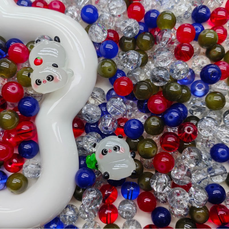 【A207】 Penguin party -High quality glass beads(pack on live)