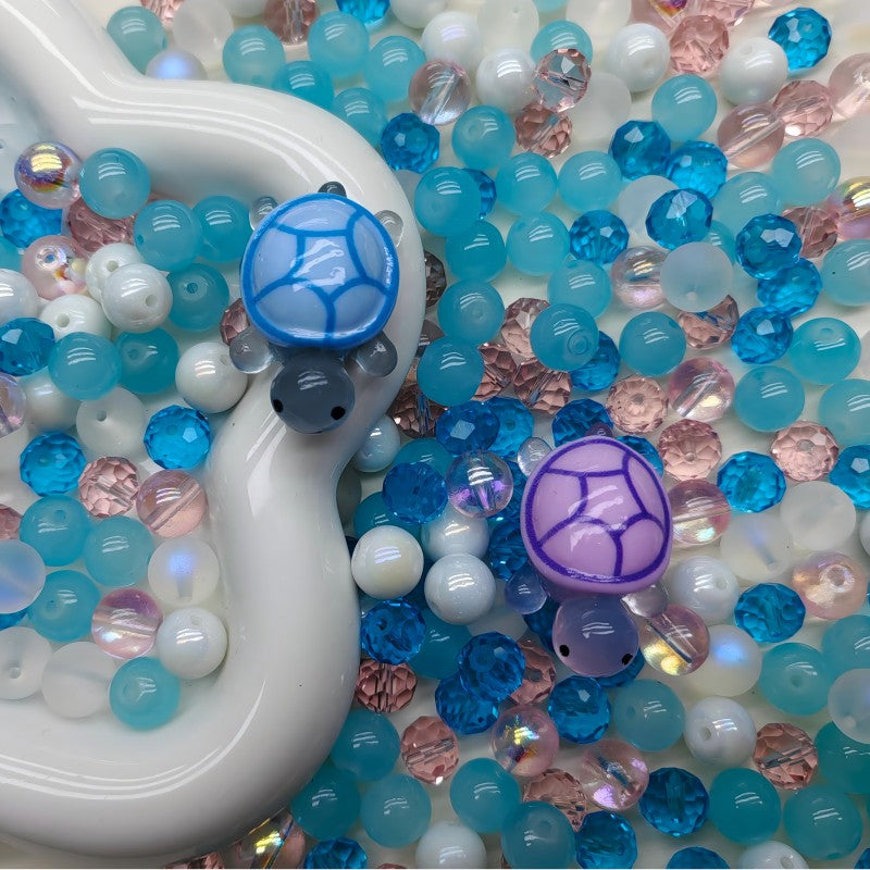 【A216】 Blve pacaohze -High quality glass beads（pack on live)