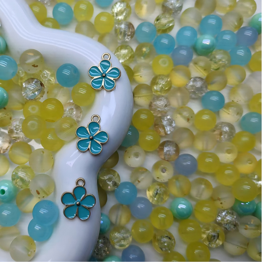 【A228】(NEW)Tiffany sunrise -High quality glass beads（pack on live)