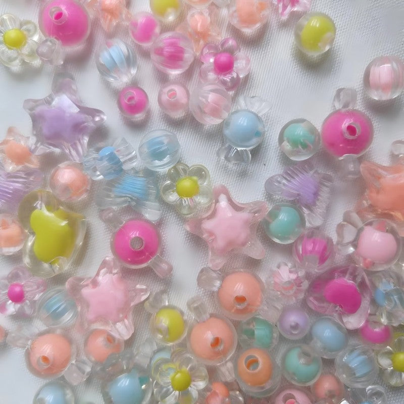 【A243】(NEW）Transparent candy mix -High quality acrylic beads（pack on live)