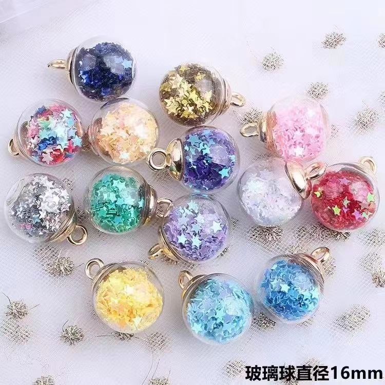 【A263】（NEW）16 mm transparent rainbow glass ball