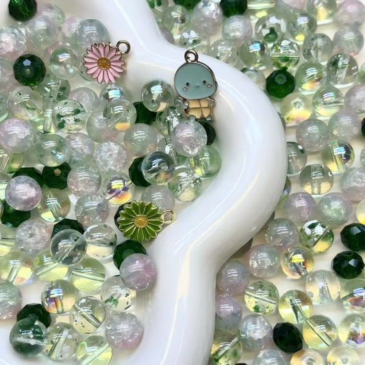 【A266】(NEW）Secret forest -High quality glass beads（pack on live)