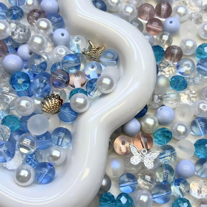 【A267】(NEW）Mermaid’s tears -High quality glass beads（pack on live)