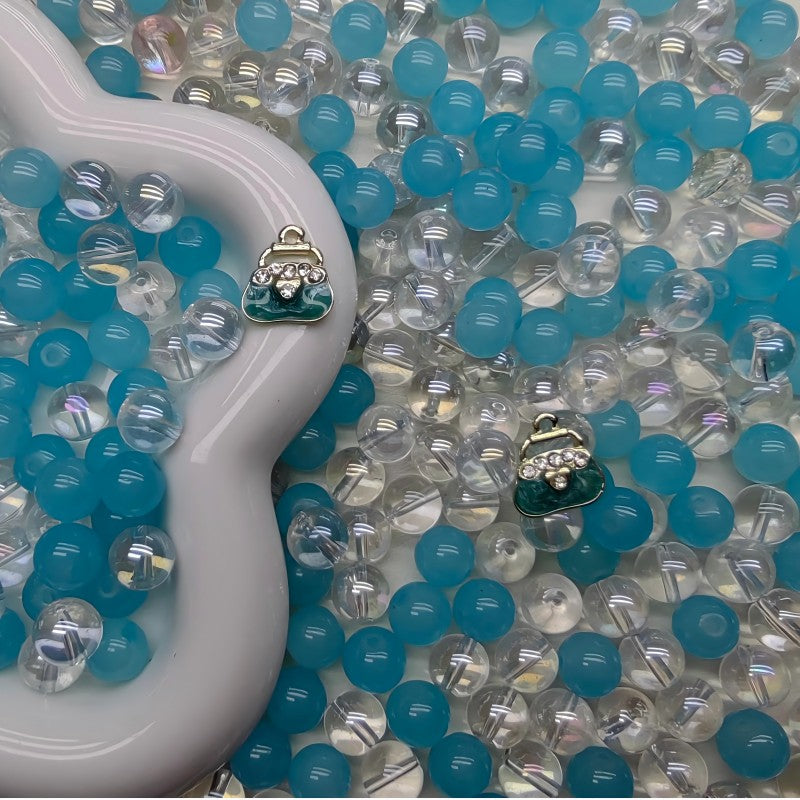 【A209】Blue lagoon -High quality glass beads(pack on live)