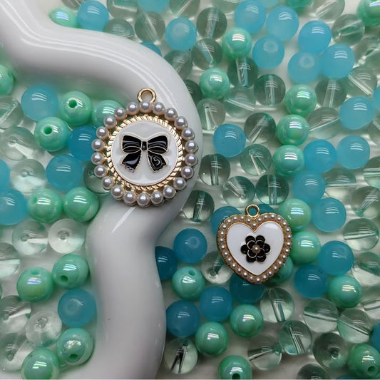 【A218】Tiffany land -High quality glass beads (pack on live)