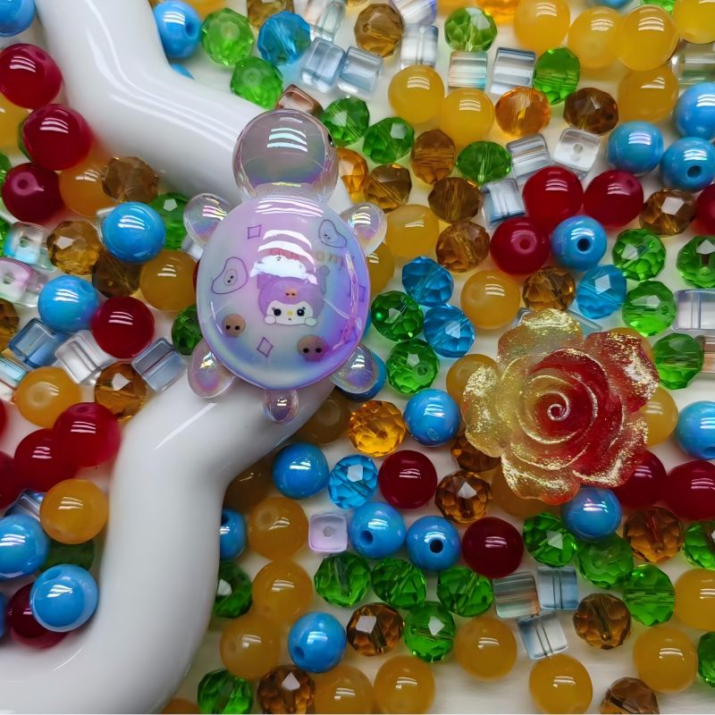 【A220】Jody rainbow -High quality glass beads (pack on live)