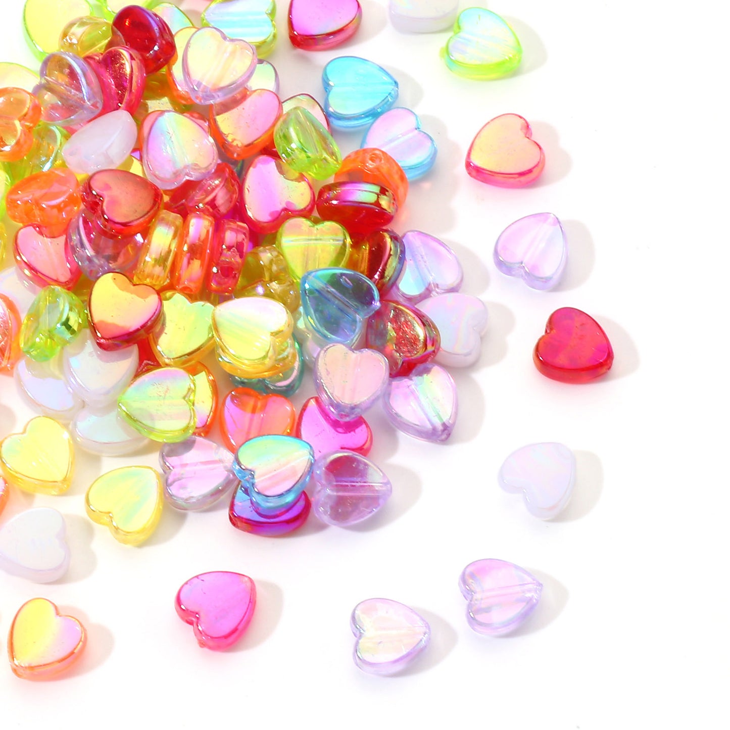 【A257】（NEW）Heart-shaped acrylic beads