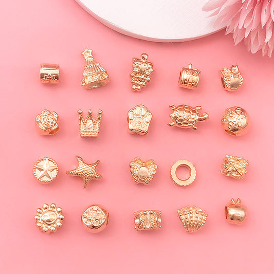 【P034】Large pore spacer bead-High quality charms